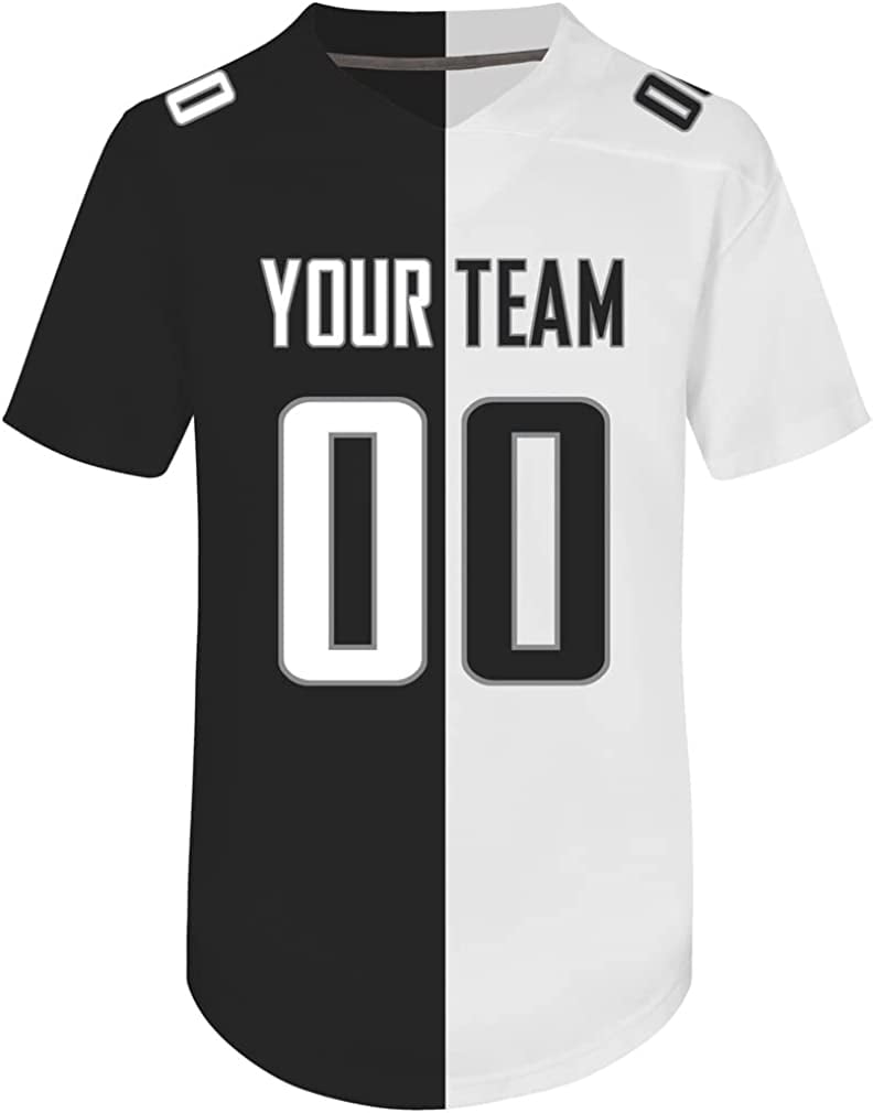 Half and sales half football jerseys
