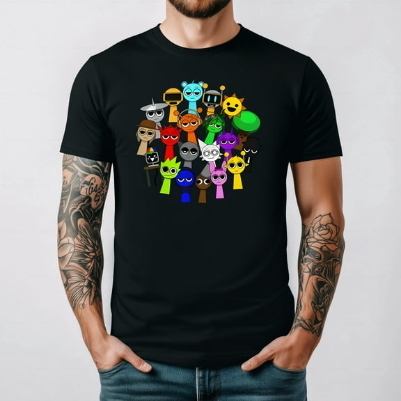Custom Sprunki Unique and Personalized Apparel T-shirt up to size 5XL