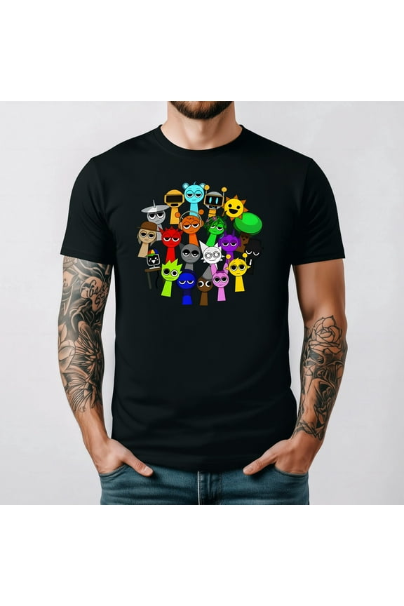 Custom Sprunki Unique and Personalized Apparel T-shirt up to size 5XL