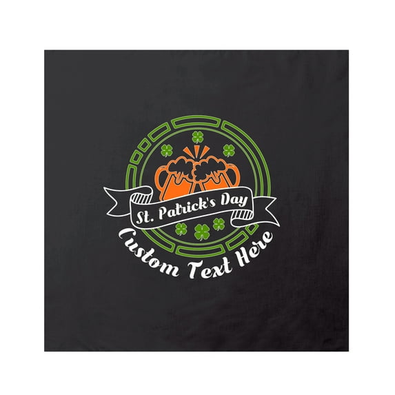 Custom St Patrick's Day Flags, Shamrock Banners, Personalized 4 Leaf Clover Flags