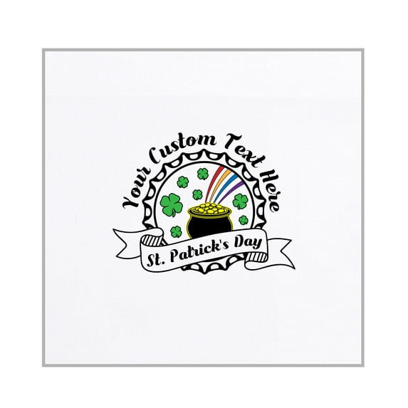Custom St Patrick's Day Flags, Shamrock Banners, Personalized 4 Leaf Clover Flags