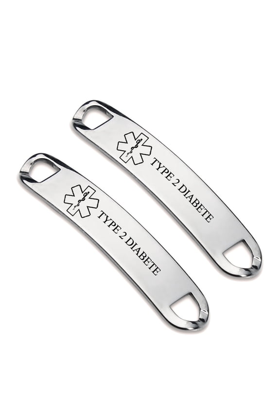 Custom Stainless Steel ID Tag for Medical Jewelry,Personalized Medical Shoe ID Tags,Name SOS ICE Emergency Customized Medical Alert Tags Fitness Running Shoes Tag for Teen Adult Runners