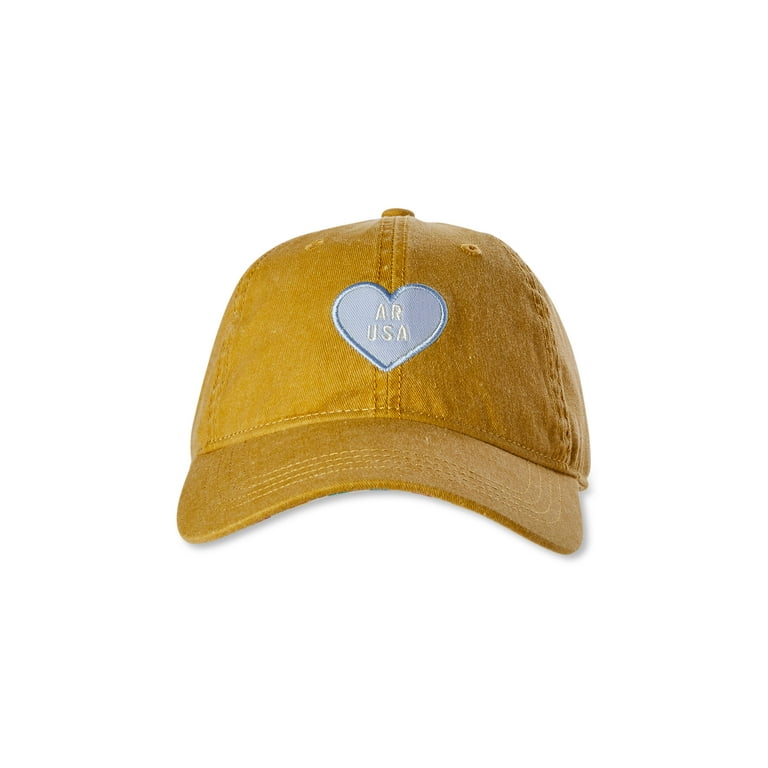 Custom State Heart Vintage Baseball Caps Women s USA Washed Hats With Personalized State Design Walmart