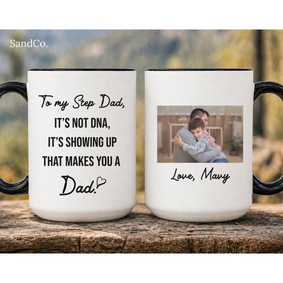Custom Step Dad Gift Step Dad Coffee Mug Fathers Day Gift For Step Dad From Daughter SCDZF