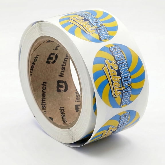 Custom Sticker Roll Labels Logo Stickers Customized Labels Custom Stickers for Business Logo (Oval)