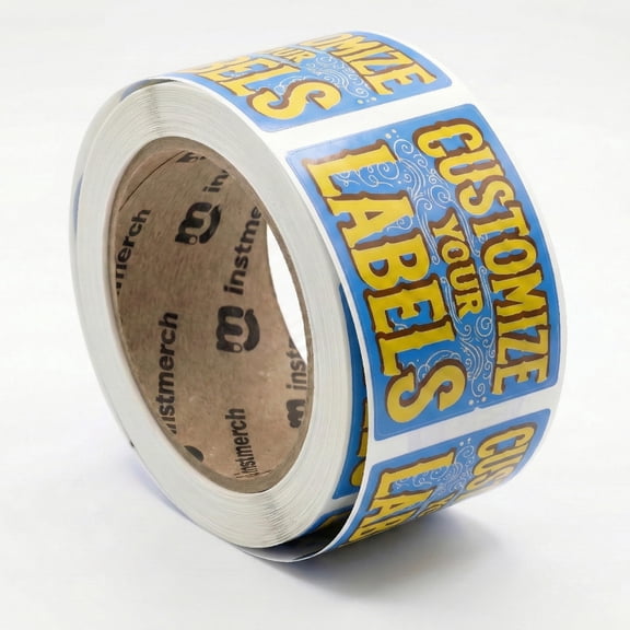 Custom Sticker Roll Labels Logo Stickers Customized Labels Custom Stickers for Business Logo (Rectangle)