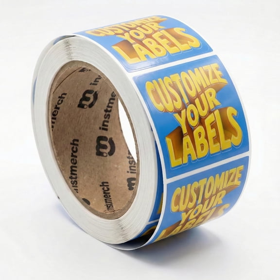 Custom Sticker Roll Labels Logo Stickers Customized Labels Custom Stickers for Business Logo (Square)