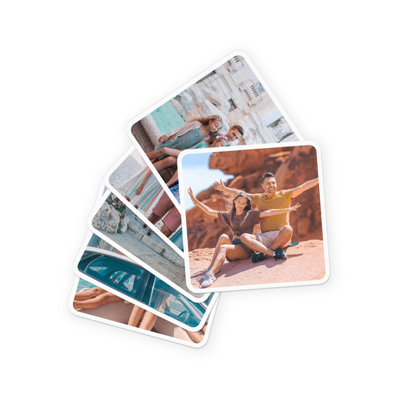 Custom Stickers, Square- Set of 6