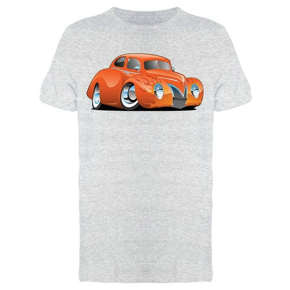 Custom Street Rod Car Cartoon T-Shirt Men -Image by Shutterstock, Male Small