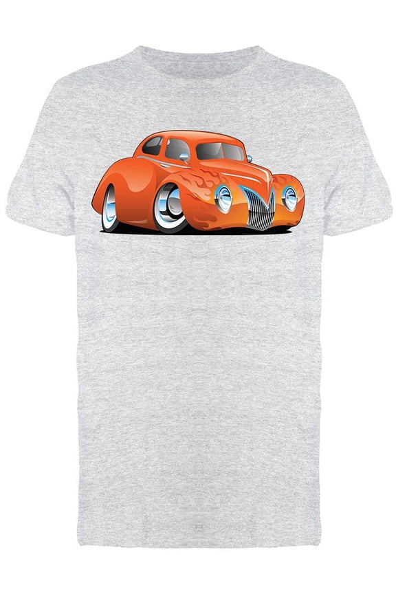 Custom Street Rod Car Cartoon T-Shirt Men -Image by Shutterstock, Male XX-Large