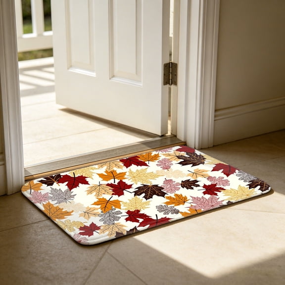 Custom Sublimation Blank Distressed Multi-Tone Rustic Wood Plank Background Flannel Bath Mat, Bathroom Rug, 24"x36" Oversized Non-Slip Absorbent Floor Rug