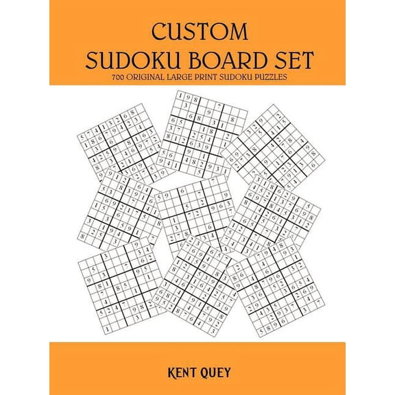 Custom Sudoku Board Set : 700 Original Large Print Sudoku Puzzles