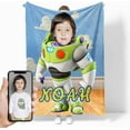 thumbnail image 1 of Custom Superhero Blanket with Kids Face Personalized Super Hero Blanket for Boys Girls Customized Birthday Gifts Blankets, 1 of 5
