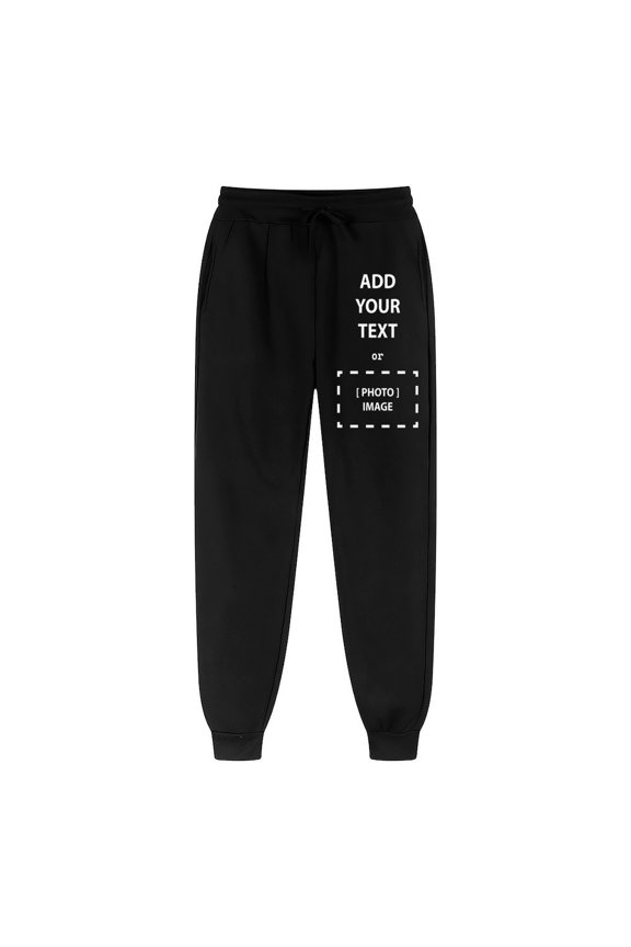 Custom Sweatpants Personalized Photo Text Jogger Pants