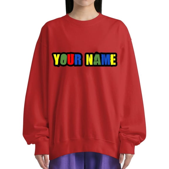 Custom Sweatshirt 100% Cotton Personalized Crewneck Sweatshirts for Women Men Gift