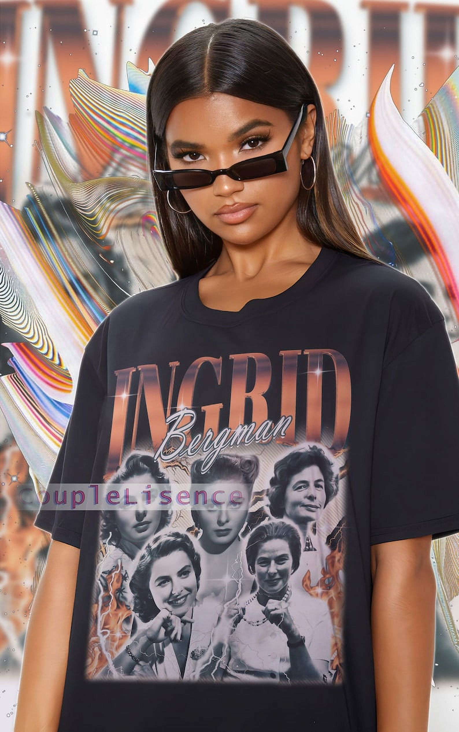 Custom T-Shirt Beautiful, INGRID BERGMAN Shirt | Ingrid Bergman Homage ...