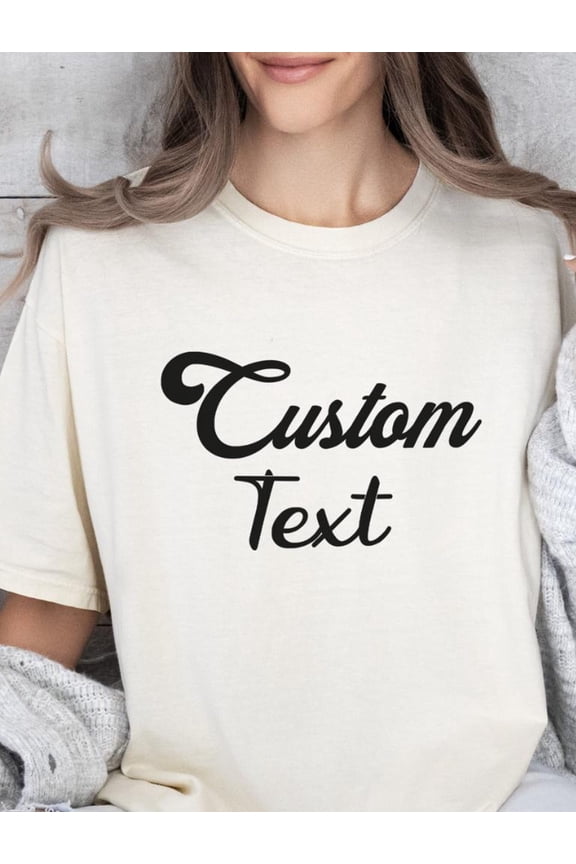 Custom T Shirt Custom Logo Shirt Text Shirt Custom Design Tee Team and Business Logo Shirt