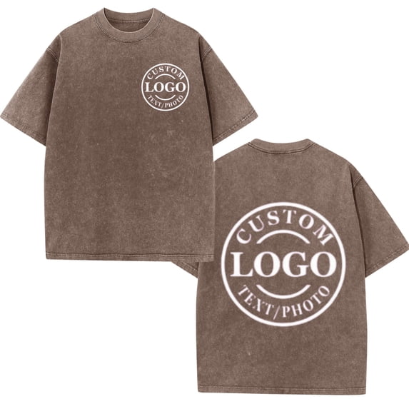 Custom T-Shirt Personalized Photo Text Casual Tee