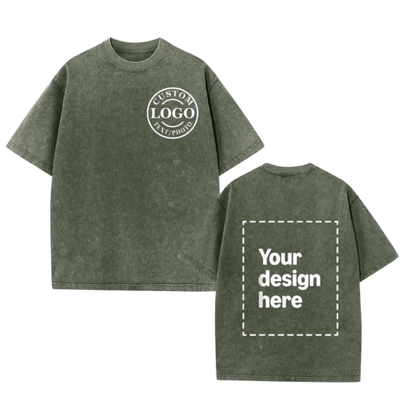 Custom T-Shirt Personalized Photo Text Casual Tee