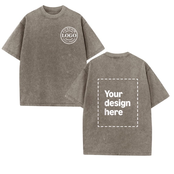 Custom T-Shirt Personalized Photo Text Casual Tee