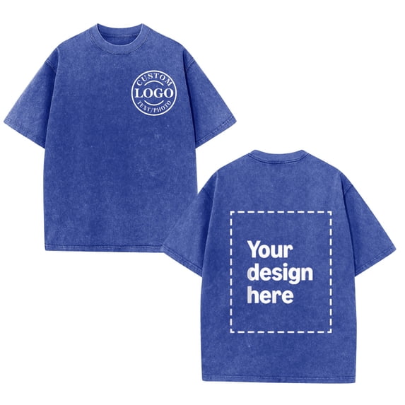 Custom T-Shirt Personalized Photo Text Casual Tee