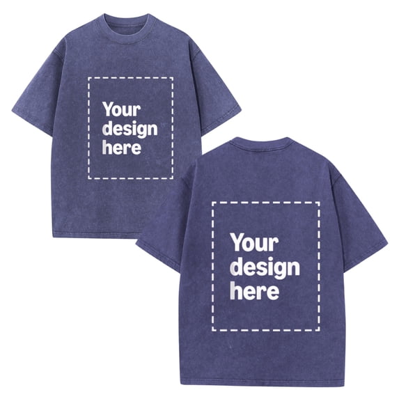 Custom T-Shirt Personalized Photo Text Casual Tee