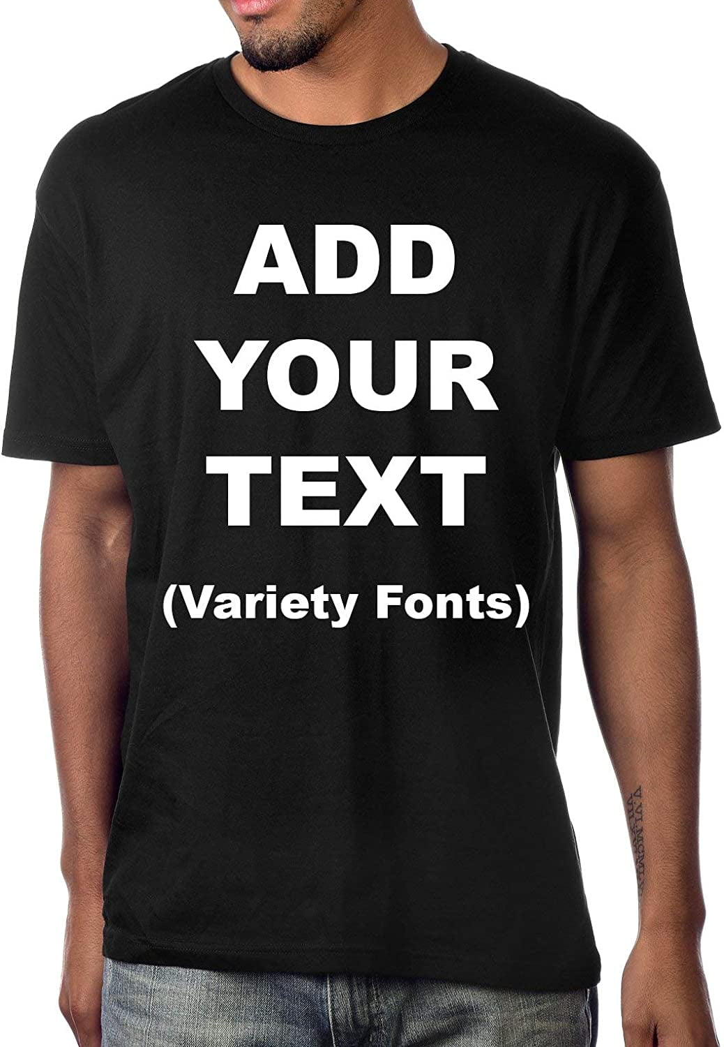 Custom T Shirts Ultra Soft Add Your Own Text Message Adult/Youth Unisex ...