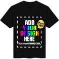 thumbnail image 1 of Custom T Shirts for Men Personalized Gifts Design Your Own Photo Text Short Sleeve Shirt Customize Cotton Shirts, 1 of 4