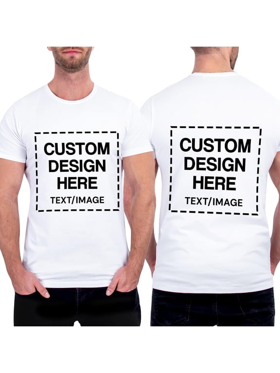 Custom T-Shirts for Men Women, Custom Tees Shirt Design Your Own, Personalized Photo/Text T-Shirt