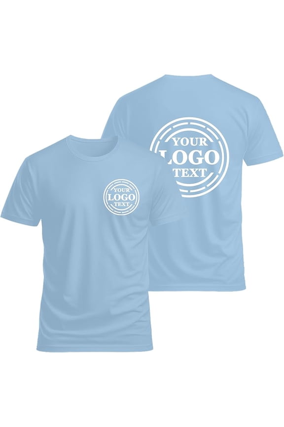 Custom T Shirts for Men Women Personalized Tshirts Design with Your Text Logo Photo Cotton T-Shirts Front/Back