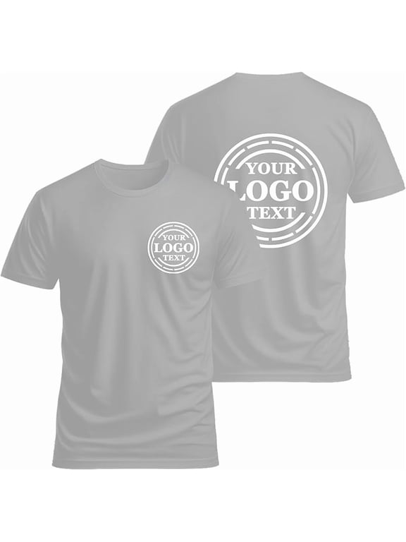 Custom T Shirts for Men Women Personalized Tshirts Design with Your Text Logo Photo Cotton T-Shirts Front/Back