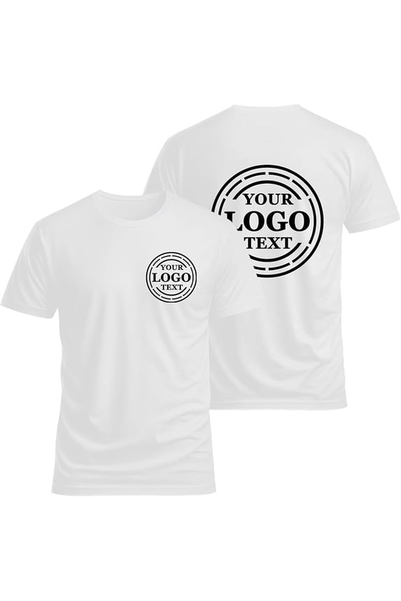 Custom T Shirts for Men Women Personalized Tshirts Design with Your Text Logo Photo Cotton T-Shirts Front/Back