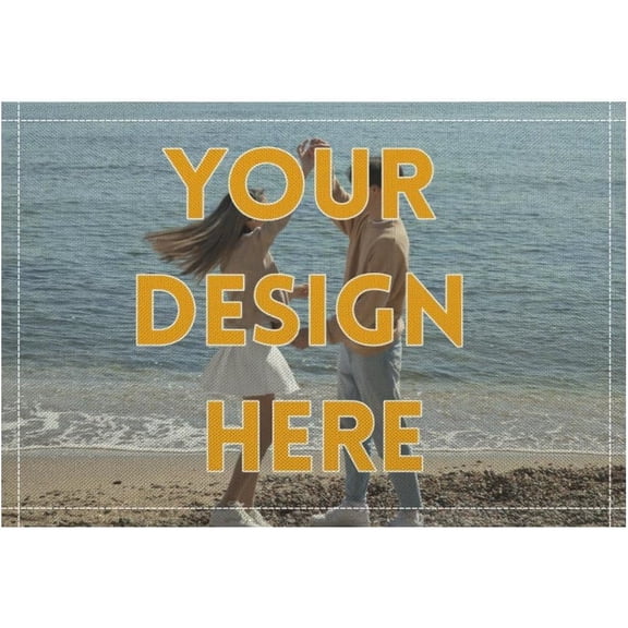 Custom Table Placemats with Photo/Text/Logo,Personalized Heat Resistant Placemat for Dining Table 1,Table Mats for Home Dining Restaurant Party Kitchen Dining Room DecorCustomized Image Text-40x60cm
