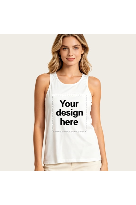 Custom Tank Top Personalized Photo Text Sleeveless Shirt