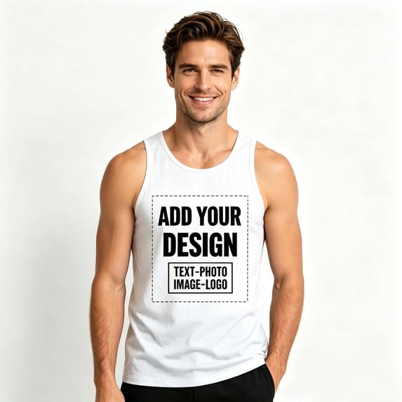 Custom Tank Top Personalized Photo Text Sleeveless Shirt