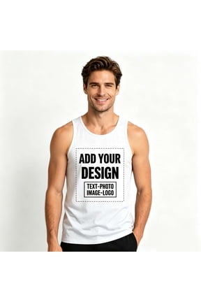 Custom Tank Top Personalized Photo Text Sleeveless Shirt
