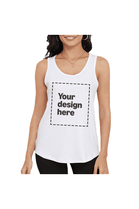 Custom Tank Top Personalized Photo Text Sleeveless Shirt