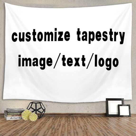 Custom Tapestry Personalized Backdrop with Text Customized Wall Hanging for Room Activity Party Wedding Birthday Gift and Bedroom Aesthetic,Horizontal,40x28 Inch