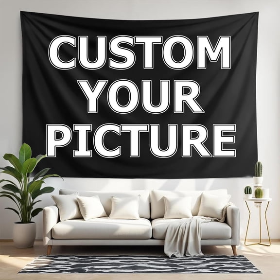 Custom Tapestry - Personalized Wall Hanging with Your Photo/Design Bedroom Decor, Festival BannerDesigned by youself-80*60"