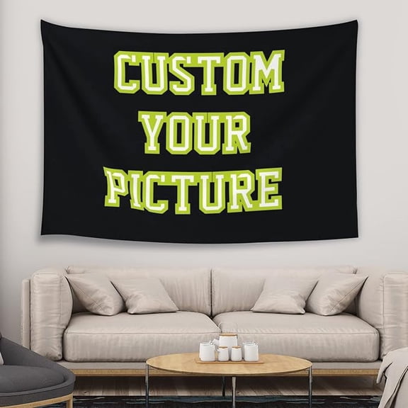 Custom Tapestry Upload Images Banners and Signs Customize For Bedroom 60x 40 inch Horizontal