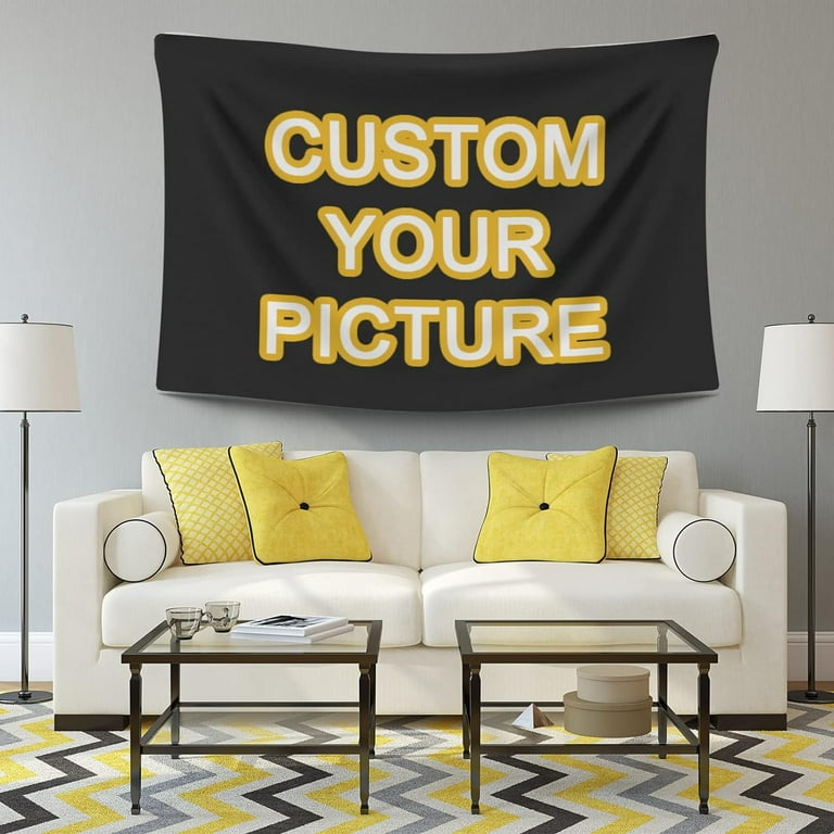 Custom Tapestry Upload Images Banners and Signs Customize For Bedroom Black 60x51in Horizontal Walmart