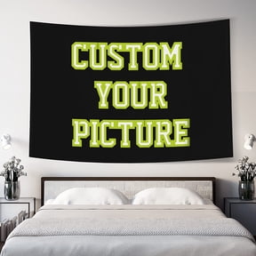 Custom Tapestry Upload Images Personalized Custom Tapestry Customized Backdrop Banner Print Any of Your Design Photo/Text/Logo