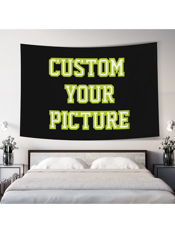 Custom Tapestry Upload Images Personalized Custom Tapestry Customized Backdrop Banner Print Any of Your Design Photo/Text/Logo