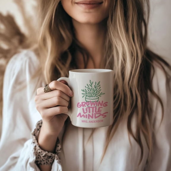 Custom Tea Mug Pernalized Gift Tea, Growing Little Minds Tea Appreciation Gift New Tea Gift Tk You Tea Gift.