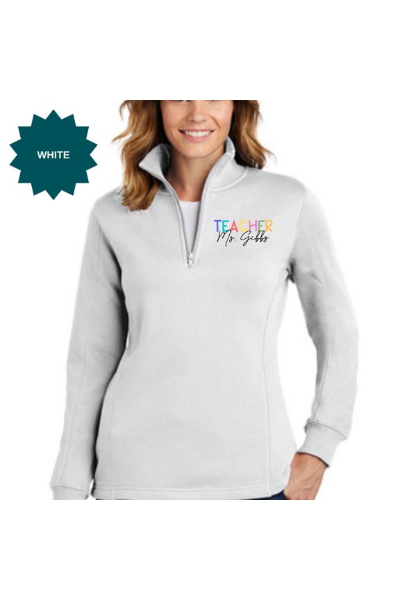 Custom Teacher Name Shirt, Teacher Pullover, Back to School Teacher Sweatshirt