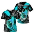 thumbnail image 1 of Custom Team Name and Name Bowling Shirt, 3D Bowling Shirts for Men, Short Sleeve Shirts for Team Bowling (Teal, S), 1 of 10