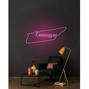 Custom Tennessee Map Neon Led SignHome Decor