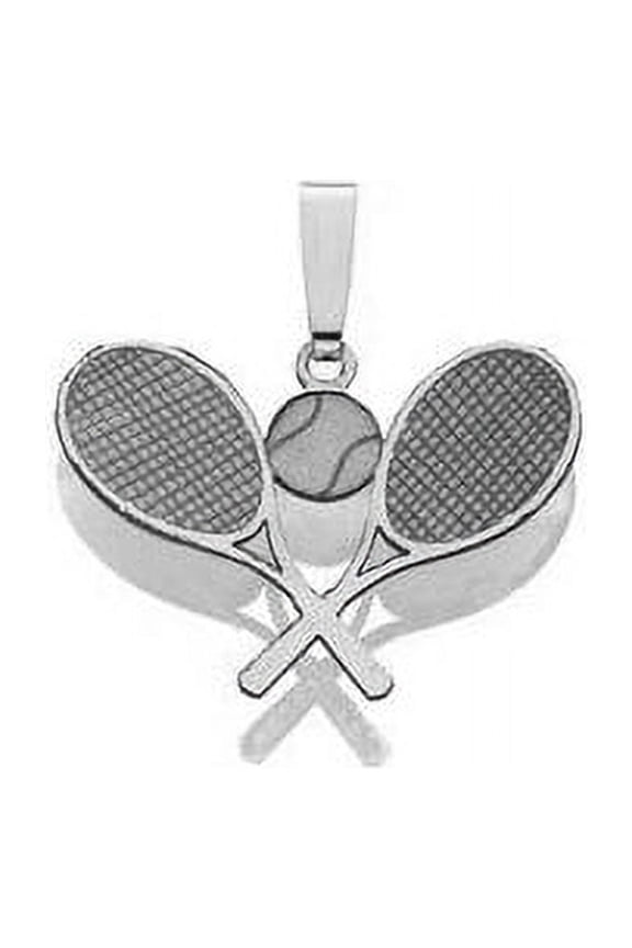 Custom Tennis Pendant - Sterling Silver 1 Inch X 1 Inch