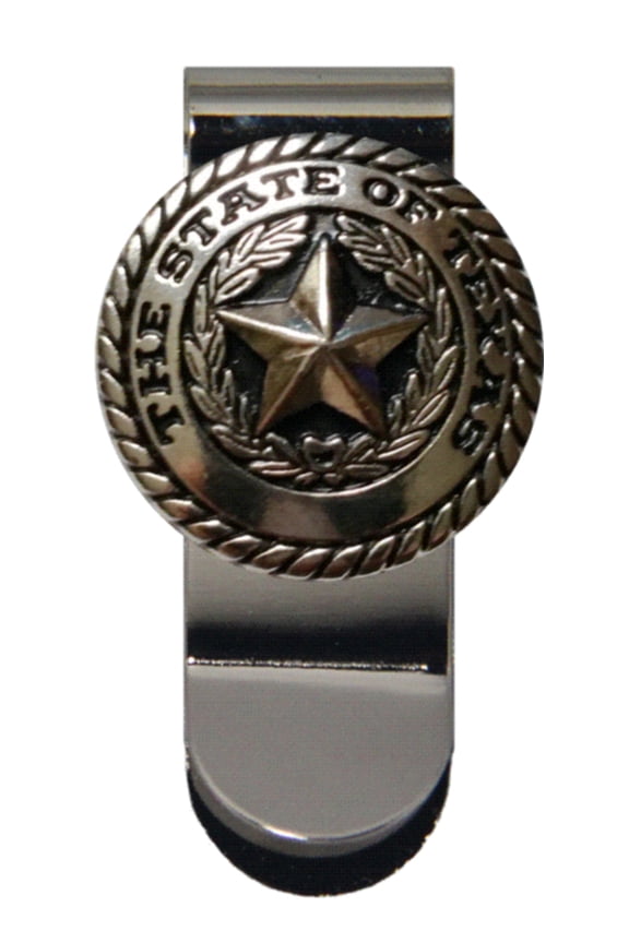 Custom Texas Silver Seal Money Clip