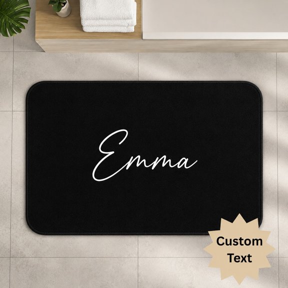 Custom Text Doormat Personalized Non-Slip Mat – Add Your Name or Message – 2 Sizes Available